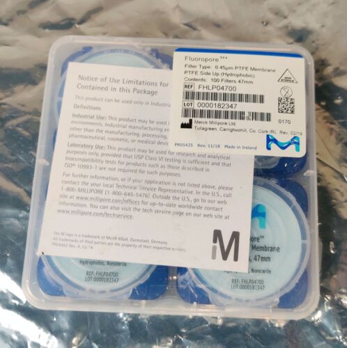 (image for) Fluoropore PTFE Membrane Filters, 0.45μm, 47mm, Pack of 100